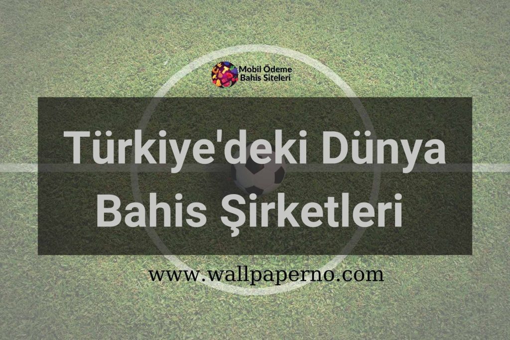 Türkiyedeki Dünya Bahis Şirketleri